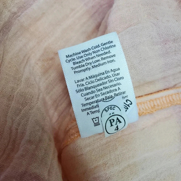 TIME & TRU | Sleeveless Button Down in Orange Plaid sz XXL(20) - Picture 9 of 9